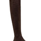 Bromley Womens Faux Suede Pull-On Over-The-Knee Boots