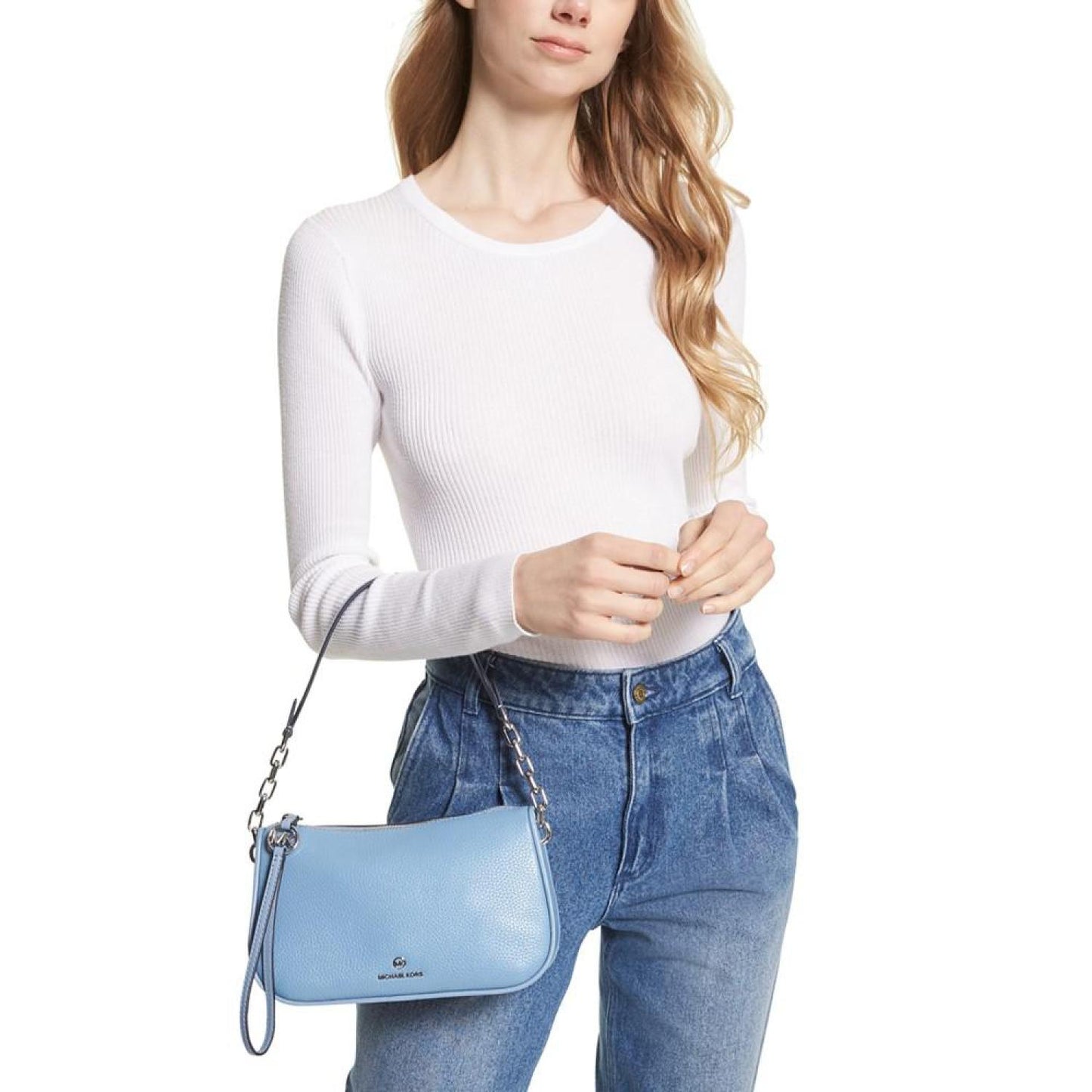 Jet Set Charm Small Leather Pouchette