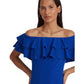 Jersey Off-the-Shoulder Cocktail Dress