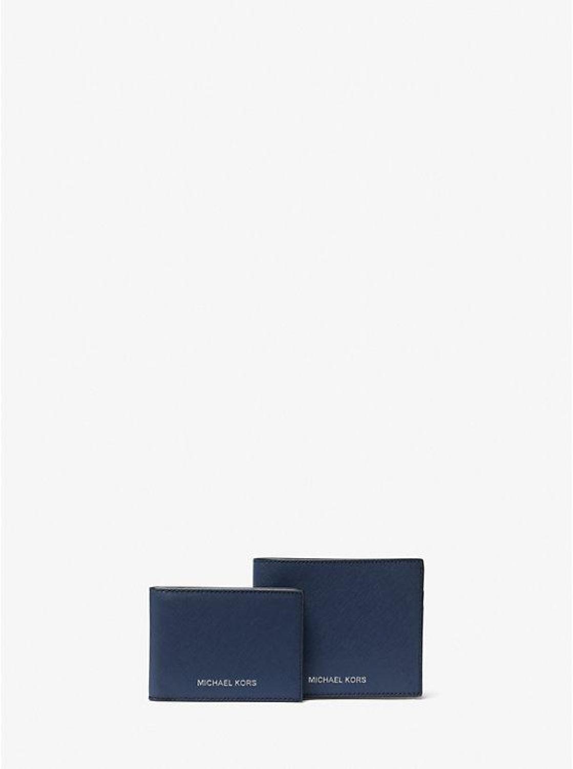 Harrison Saffiano Leather Billfold Wallet with Passcase