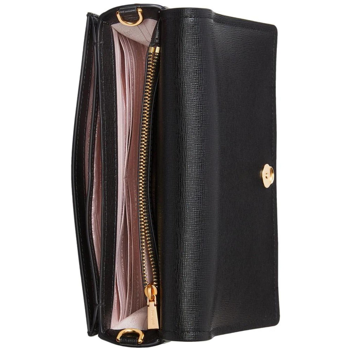 Morgan Saffiano Leather Flap Chain Wallet