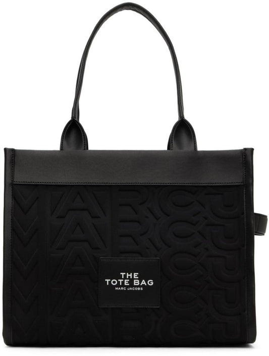 Black Large 'The Monogram' Tote