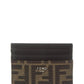FENDI FF Leather Card Holder