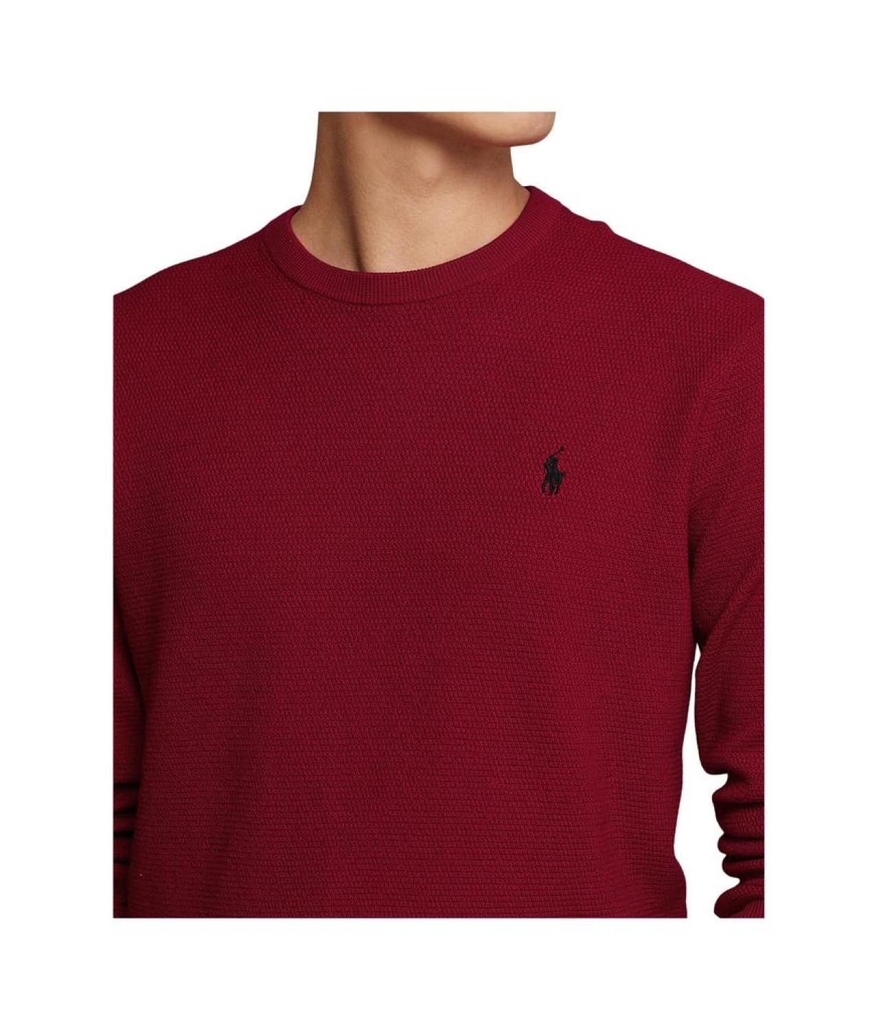 Textured-Knit Cotton Sweater
