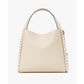 Knott Whipstitched Pebbled Leather Small Shoulder Bag