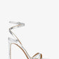 Chrissy Metallic Python Embossed Leather Sandal