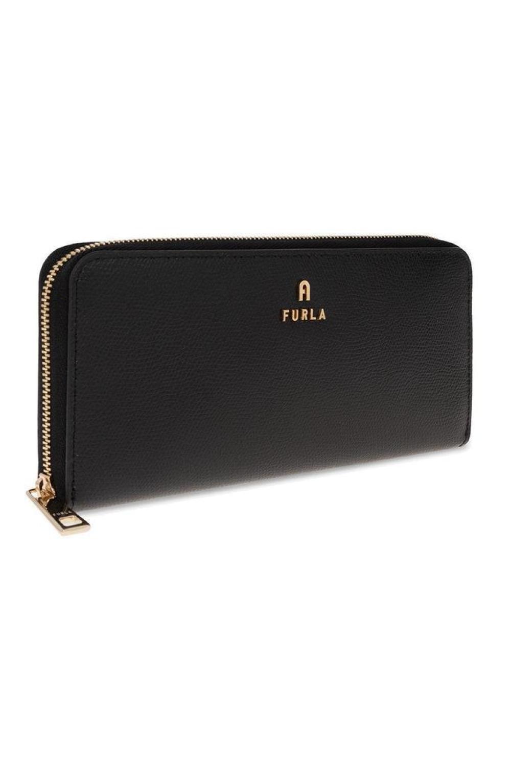 Furla Logo Plaque Zipped Continental Wallet