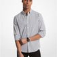 Empire Logo Pinstripe Stretch Organic Cotton Oxford Shirt