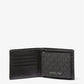 Logo and Faux Leather Stripe Wallet With Passcase Gift Set