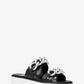 Scarlett Chain Link Leather Slide Sandal