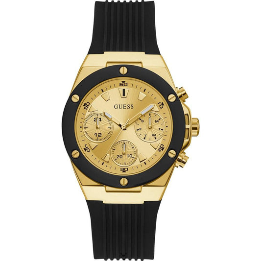 Unisex Black Silicone Strap Watch 39mm