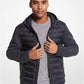 Camouflage Quilted Nylon Hooded Jacket
