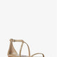 Polly Crocodile Embossed Leather Sandal