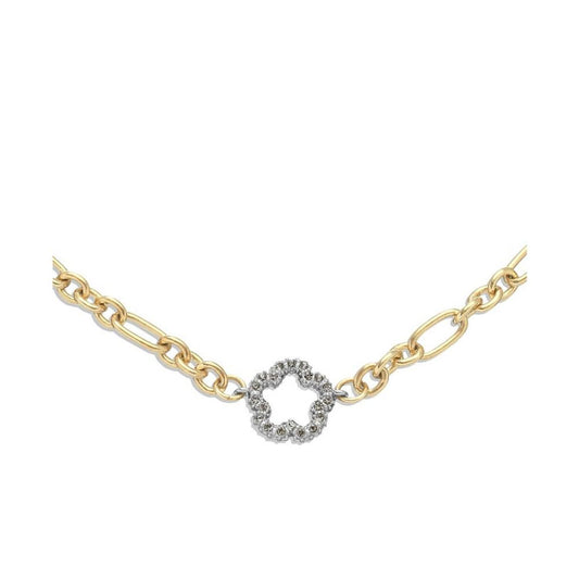 Faux Stone Signature Pave Tea Rose Choker