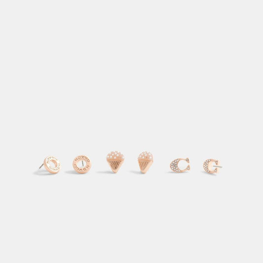 Coach Outlet Signature Ice Cream Earrings Set