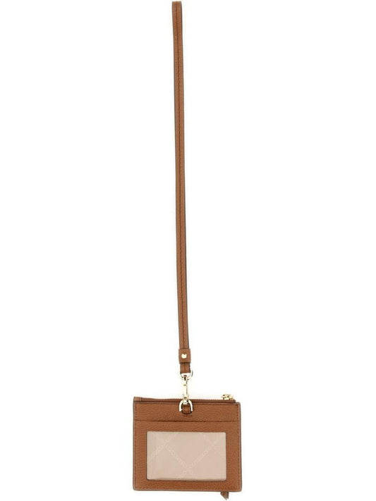 Michael Kors Logo-Detailed Neck Strap Cardholder