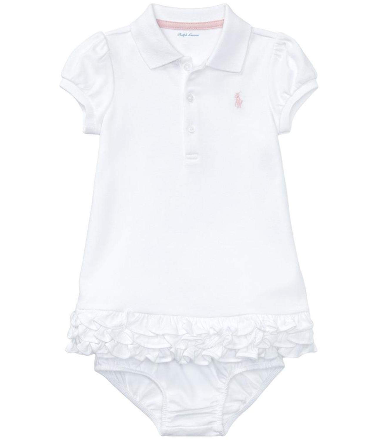 Ruffled Polo Dress & Bloomer (Infant)