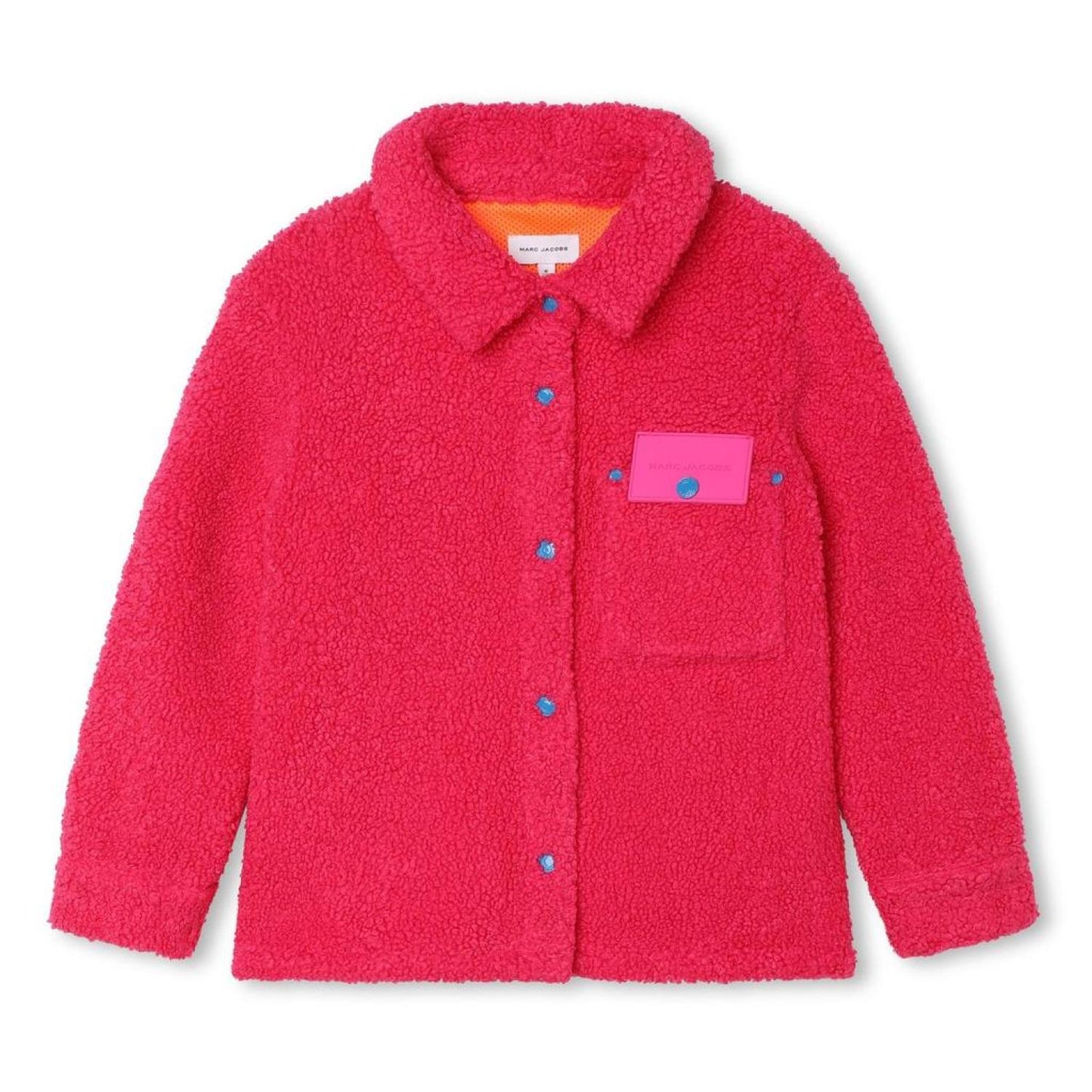 The Marc Jacobs Kids Logo Embroidered Fleece Cardigan