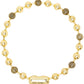 Gold Monogram Ball Chain Necklace