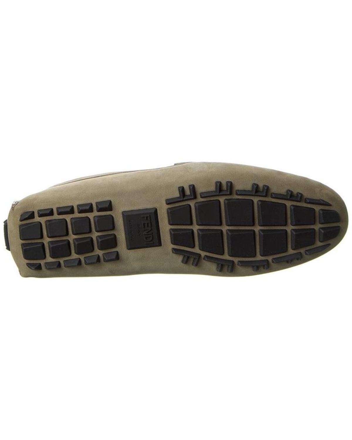 FENDI O'Lock Leather Loafer