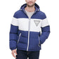 Men's Colorblock Hooded Puffer Jacket