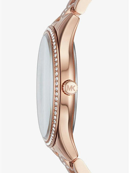 Mini Lauryn Pavé Rose Gold-Tone Watch