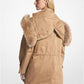 Faux Fur Trim Stretch Cotton Anorak