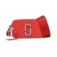 The Snapshot Bicolor Leather Crossbody Bag
