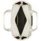 Puffed Smooth Leather Small Satchel