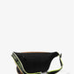 Cooper Embroidered Two-Tone Logo and Leather Belt Bag