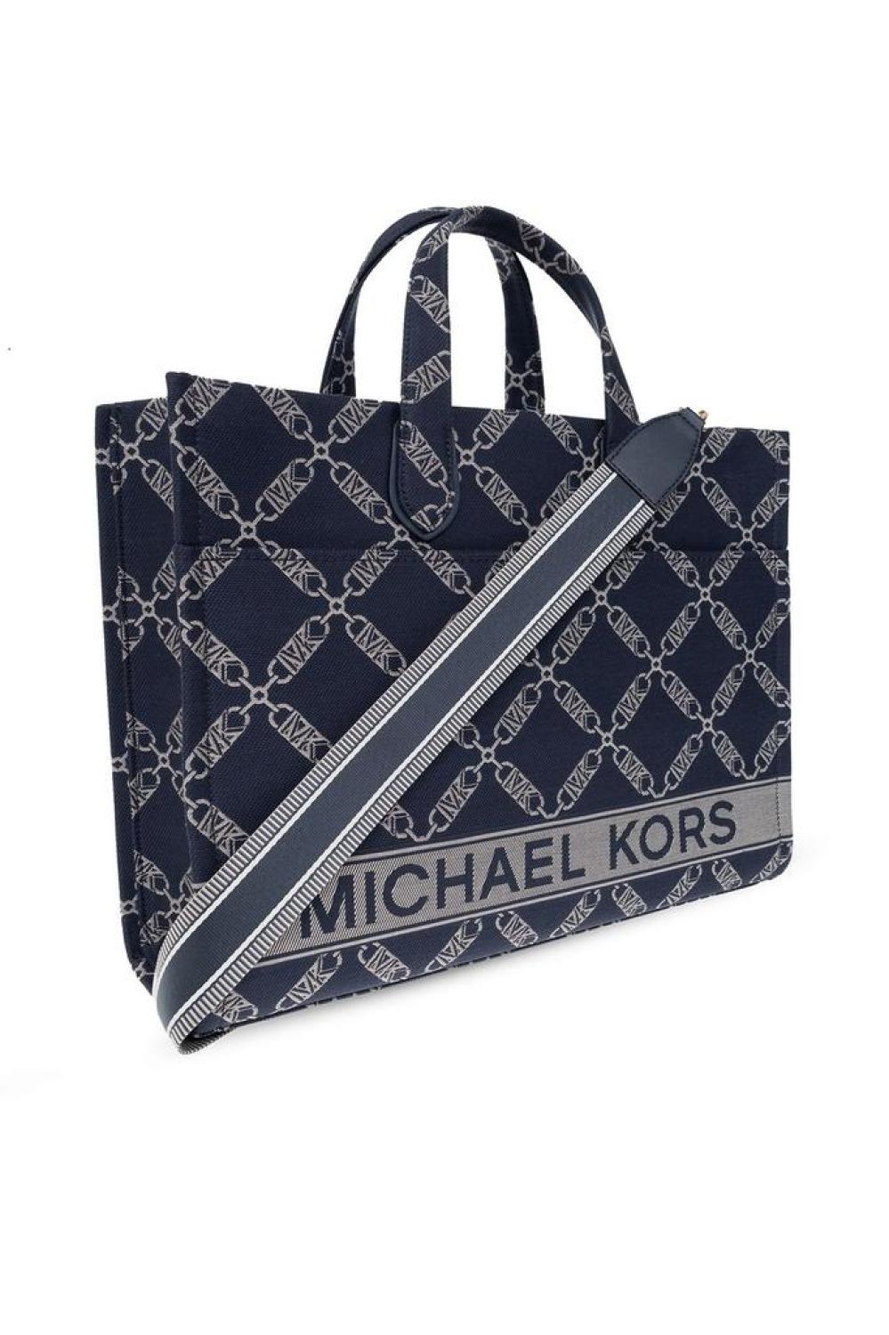 Michael Michael Kors Gigi Logo Jacquard Large Tote Bag