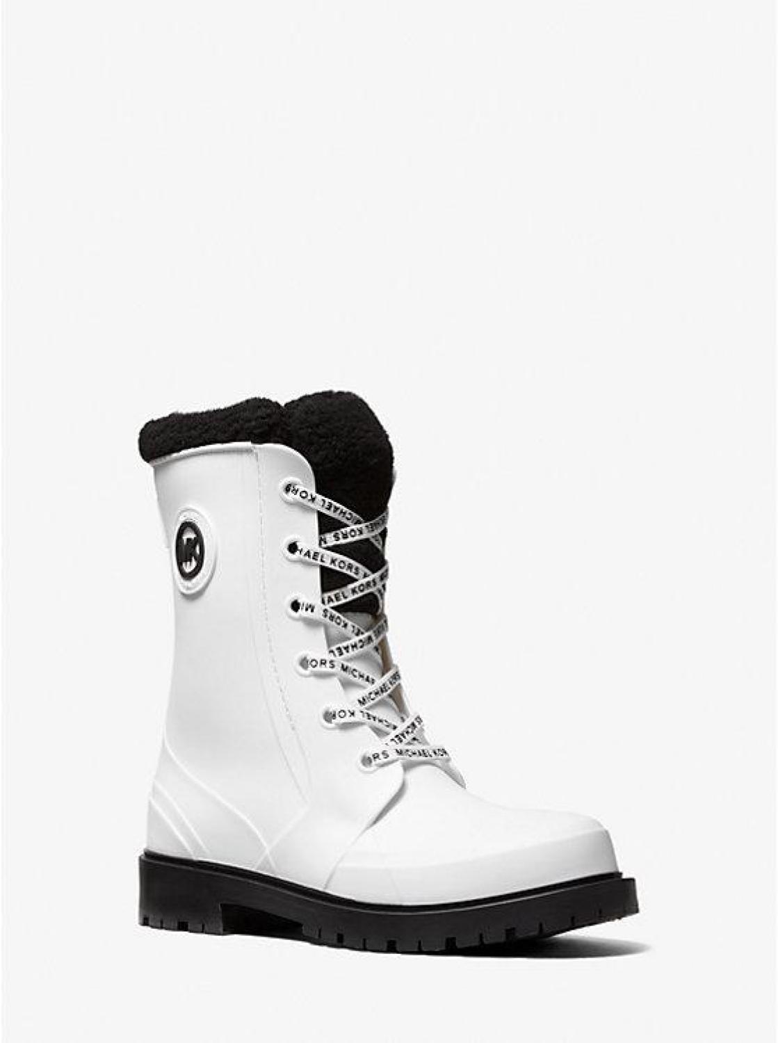 Montaigne Faux Shearling-Lined PVC Rain Boot