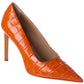 Michael Kors Collection Martine Runway Croc-Embossed Leather Pump