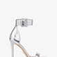 Giselle Metallic Snake Embossed Leather Sandal