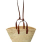 CELINE Teen Classic Panier Palm Leaves & Leather Tote