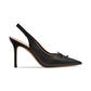 Women's Veronica Pointed-Toe Perforated Slingback Pumps