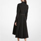 Stretch Organic Cotton Poplin Cargo Shirtdress
