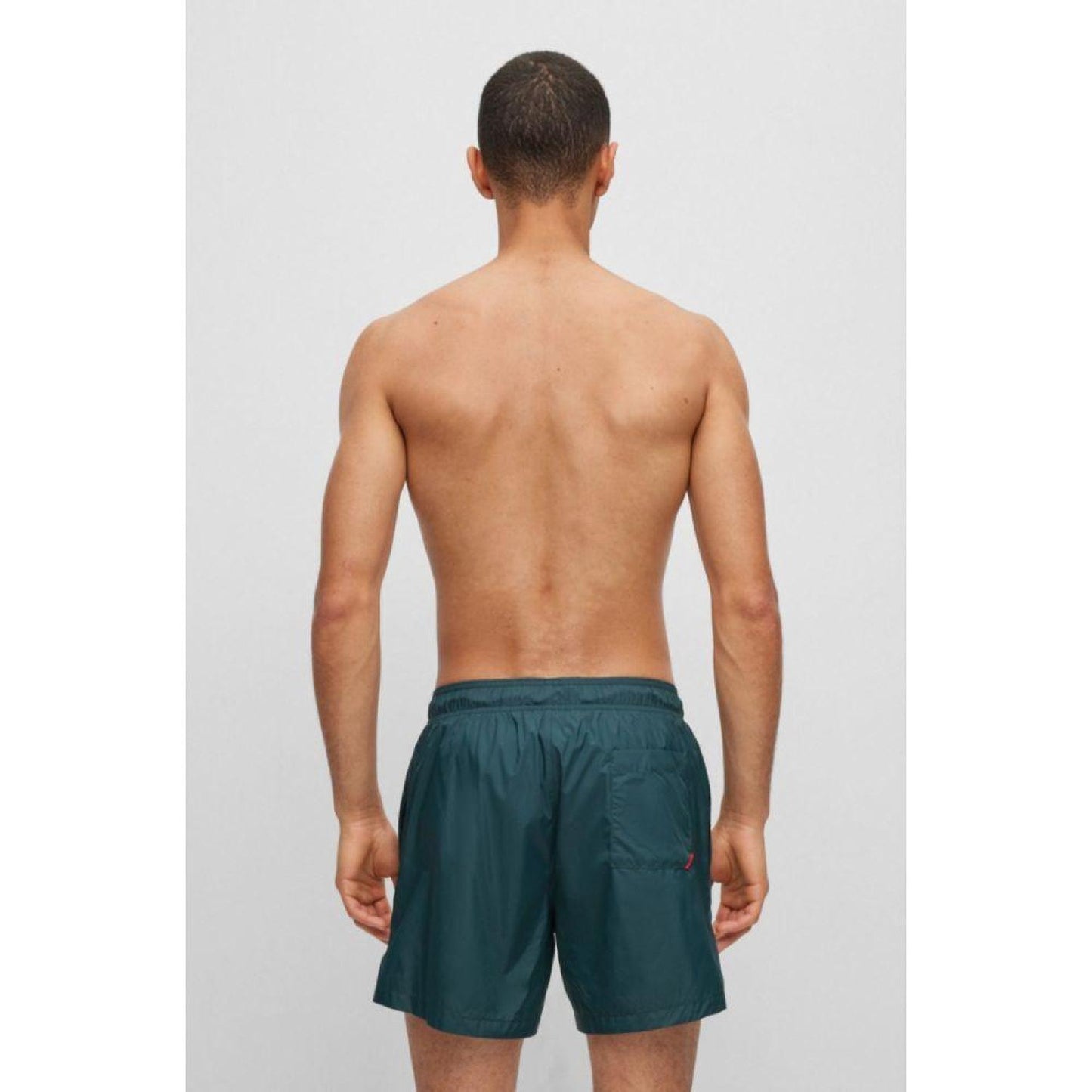 Ultra-light, quick-dry swim shorts with logo print