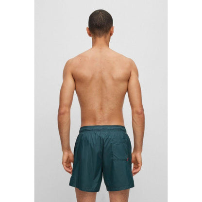 Ultra-light, quick-dry swim shorts with logo print