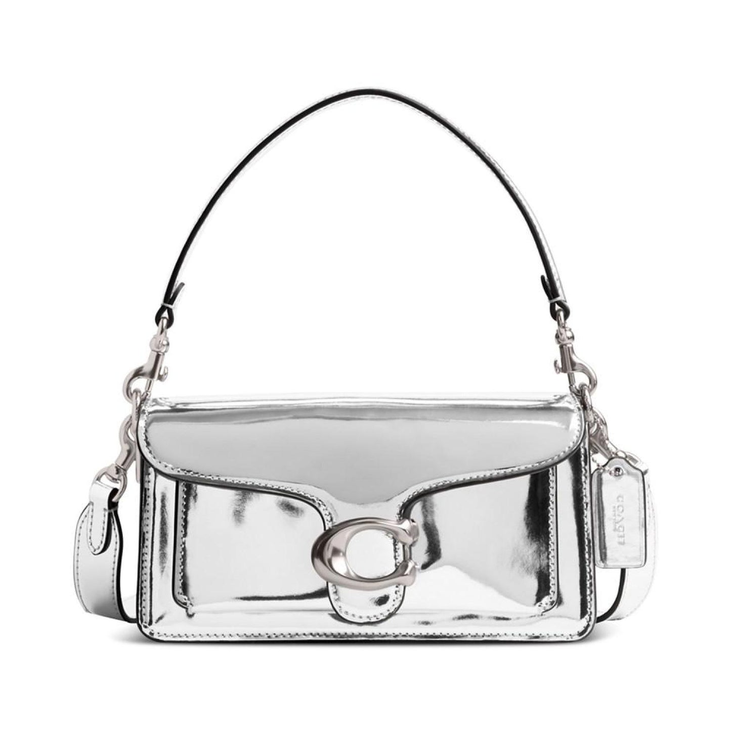 Tabby 20 Mirror Metallic Leather Shoulder Bag