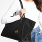 Avril Extra-Large Leather Top-Zip Tote Bag