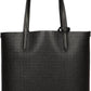 Michael Michael Kors Women's Luggage Black Eliza Extra Large East/West Reversible Tote Handbag