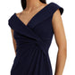 Jersey Off-the-Shoulder Cocktail Dress