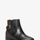 Salem Leather and Logo Ankle Boot