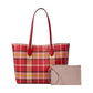 Bleecker Museum Plaid Printed PVC Large Tote