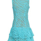 Michael Michael Kors Zebra Eyelet Ruffled Mini Dress