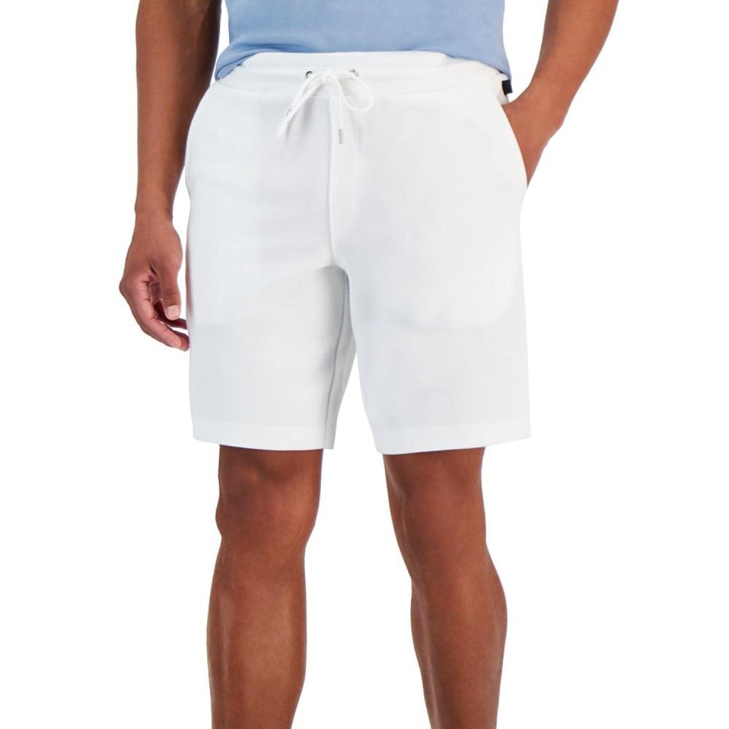 Men's Comfort-Fit Double-Knit Piqué Drawstring Shorts