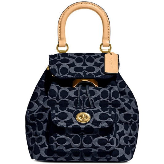 Riya 21 Signature Washed Denim Small Backpack