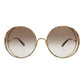 Chloé Round-Frame Metal Sunglasses