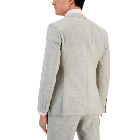 Men's Modern-Fit Check-Print Superflex Suit Jacket